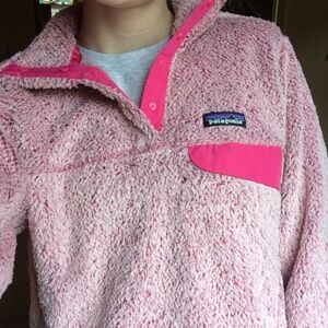 Patagonia Cupcake Pink Retool Snap T Fleece Pullover Special Edition Small